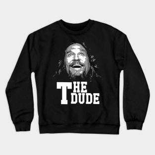 The dude funny face, big lebowski Crewneck Sweatshirt